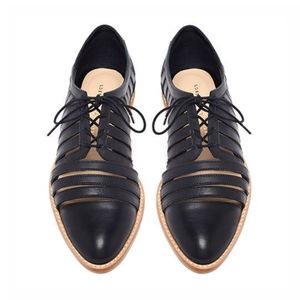 LOEFFLER RANDALL Leather cut out shoes 8.5 (fit more like an 8).